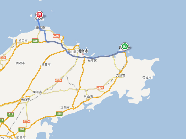 威海到长岛