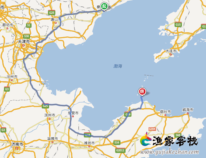 2014年7月8月从秦皇岛到长岛自驾游旅游线路报价攻略大全