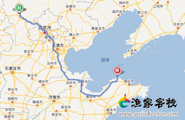 张家口到长岛自驾游旅游线路